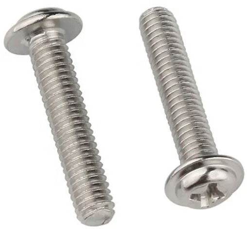 Винт прессшайба М4х6 DIN 967, нержавеющая сталь А2 - фото