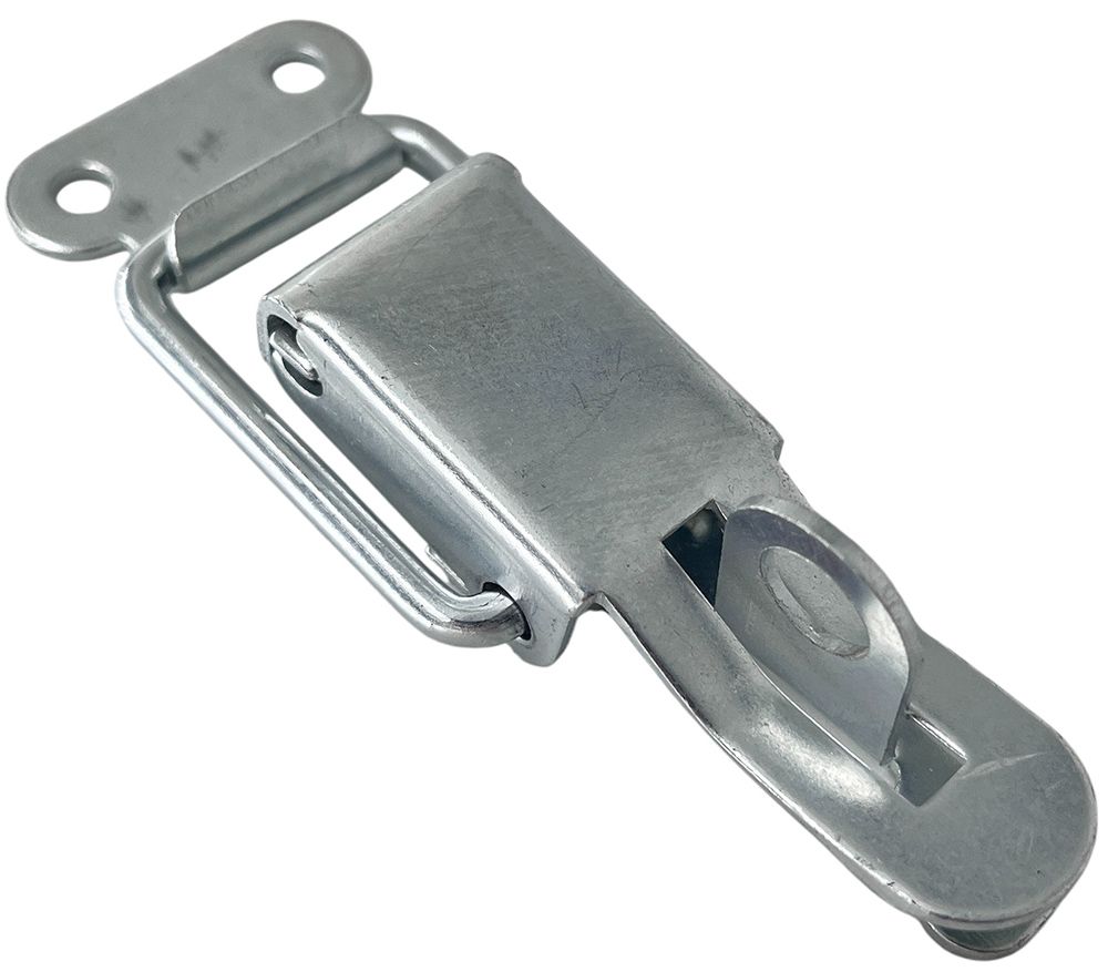 Изображение товара Замок-защелка лягушка с ушком 80 мм оцинкованный 50 шт