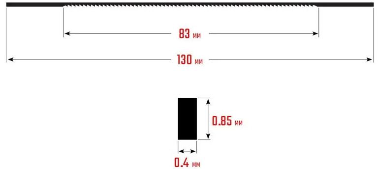 Полотна ювелирные для лобзика 130 мм №5, Kraftool 15345-05, 10 шт - фото
