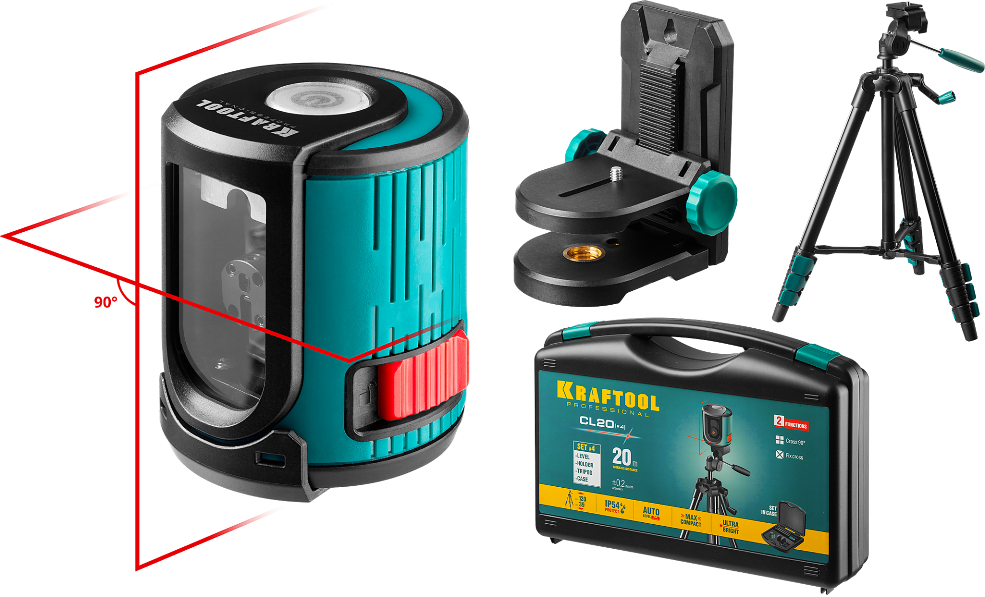 Нивелир лазерный CL 20 #4 Kraftool 34700-4 - фото
