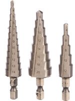 Изображение товара Набор сверл ступенчатых 3-20 мм Max Drill Stayer 29660-3-20-H3, 3 шт