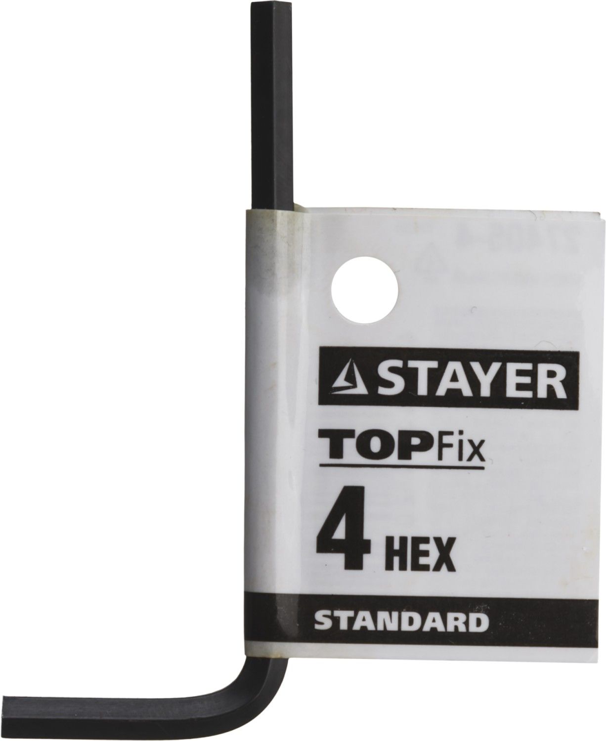 Изображение товара Ключ имбусовый шестигранный Hex 4 мм Stayer Standart 27405-4, инструментальная сталь