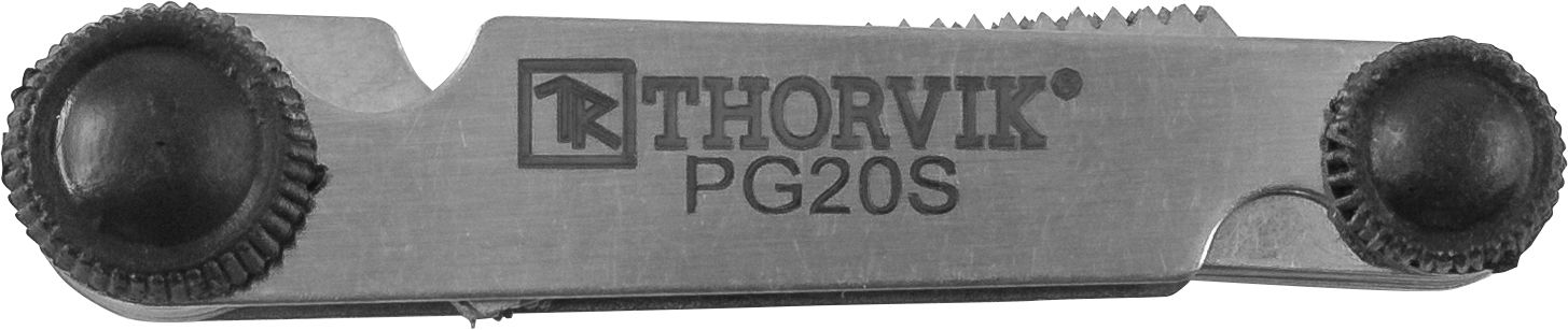 Набор резьбовых шаблонов для наружных резьб Thorvik PG20S, 20 шт - фото