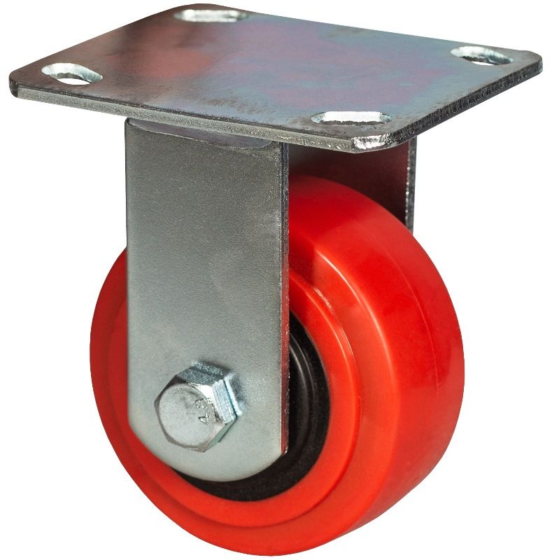 Изображение товара Колесо большегрузное неповоротное полиуретановое 100 мм FCpn 46