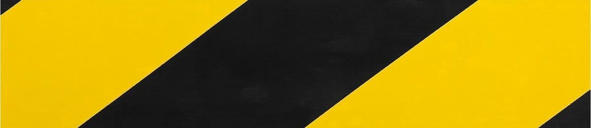 Лента клейкая разметочная сигнальная 50 мм длина 25 м ЗУБР 12249-25-50, жёлто-чёрная - фото