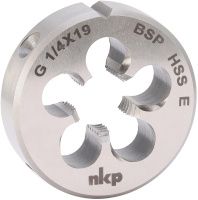 Плашка 3/8"-19 HSSE DIN EN 24231 NKP 188001-N2-3129, дюймовая резьба G