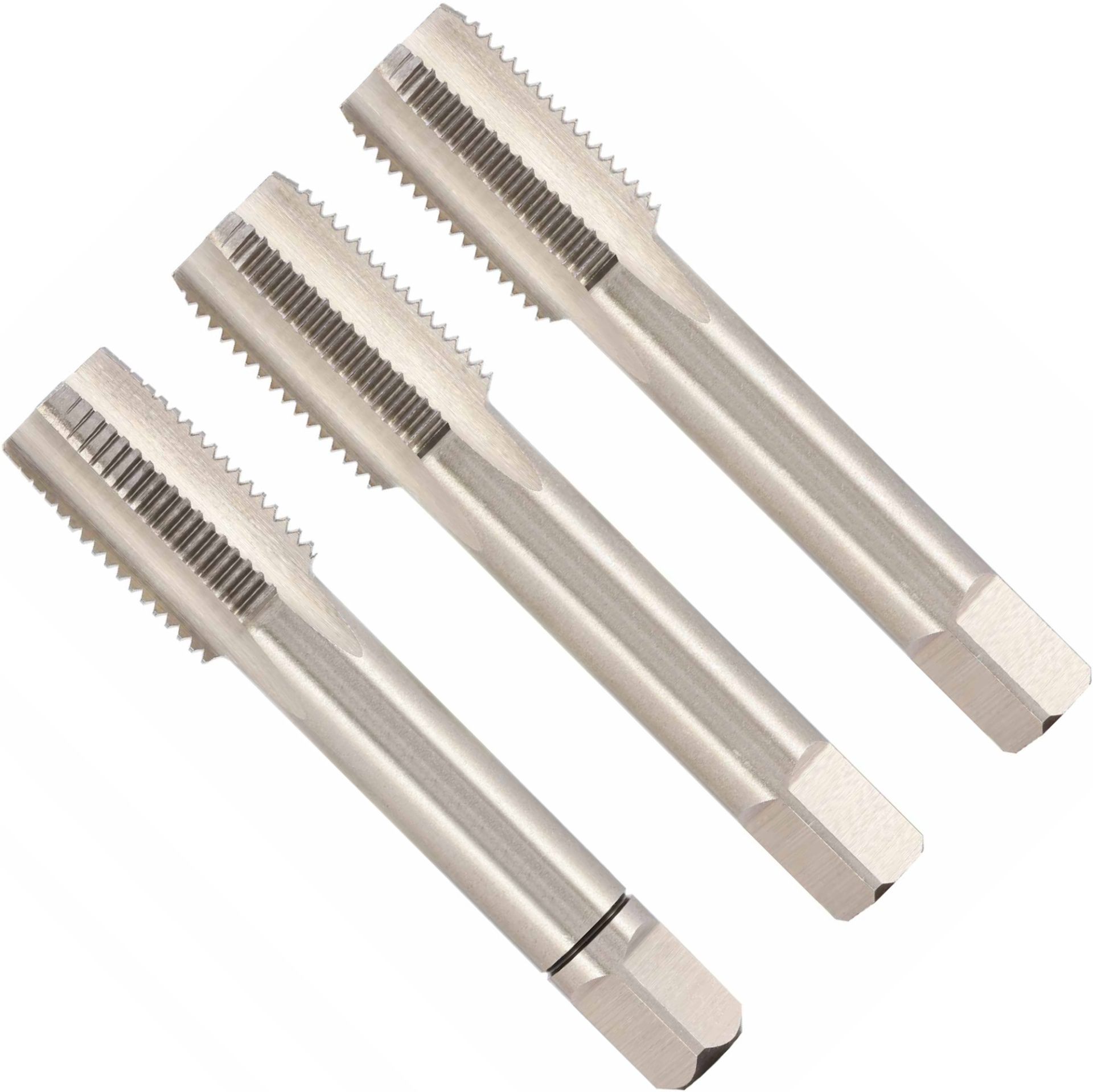 Метчик ручной DIN 352 HSSE H-Tools, дюймовая резьба UN, комплект - 3 шт - фото
