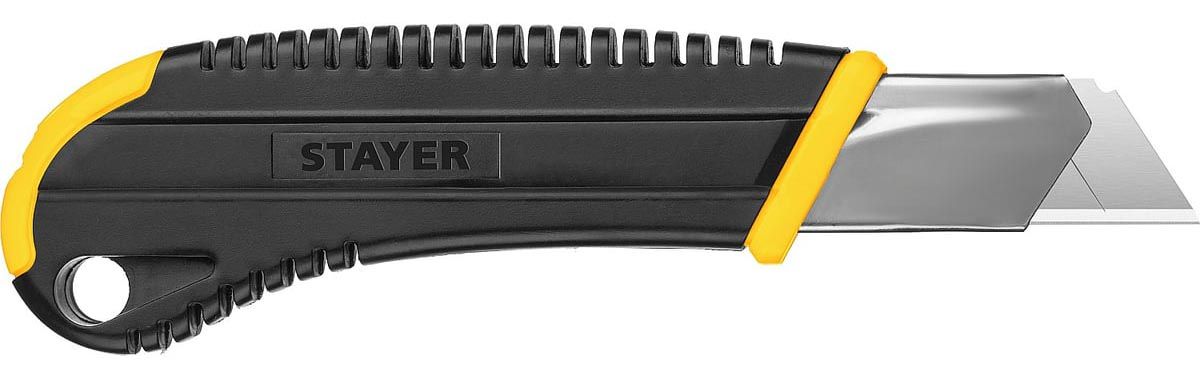 Нож с винтовым фиксатором 25 мм Hercules-25 Stayer 09141_z01 - фото