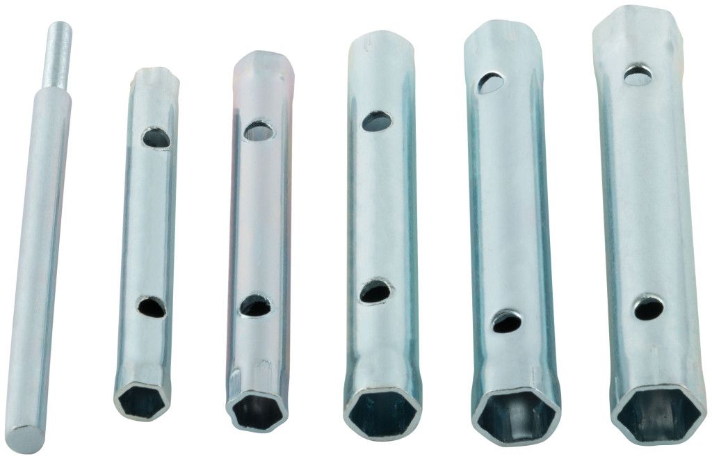 Набор ключей трубчатых 8-17 мм FIT 63736, 6 предметов - фото