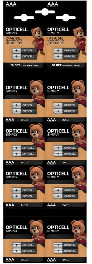 Батарейки LR03/286 BL20 Opticell 875207, 20 шт - фото