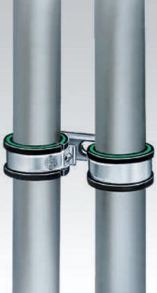 Хомут трубный 18 мм М8 MUPRO Safety Clip 30414/123238, оцинкованная сталь - фото