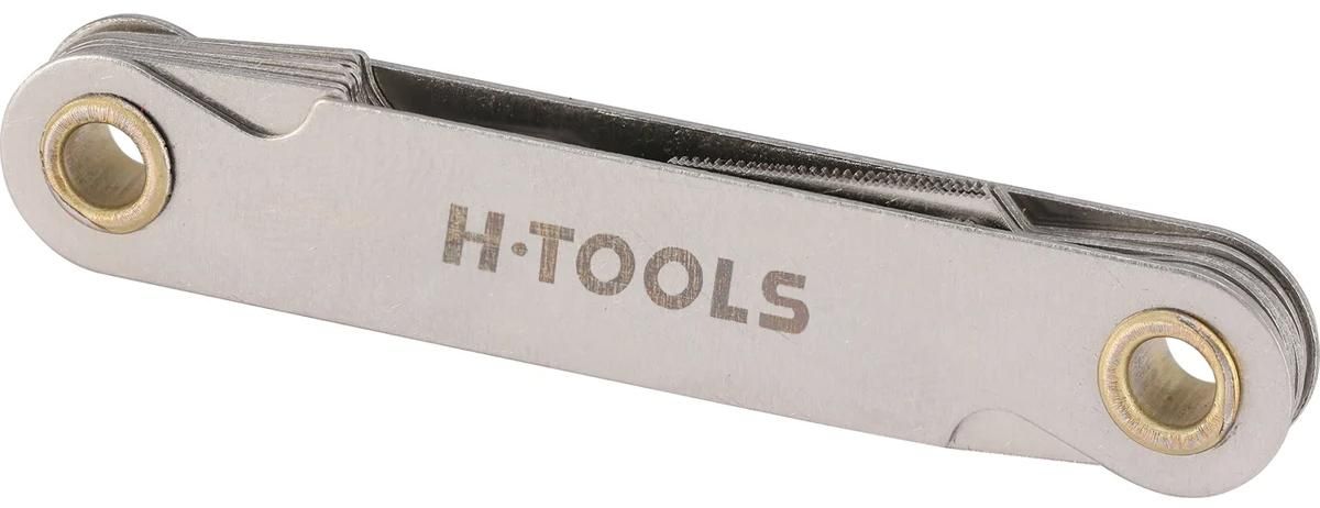 Резьбомер дюймовый UNF 12-80 Tpi, 16 шаблонов H-Tools 05001090 - фото