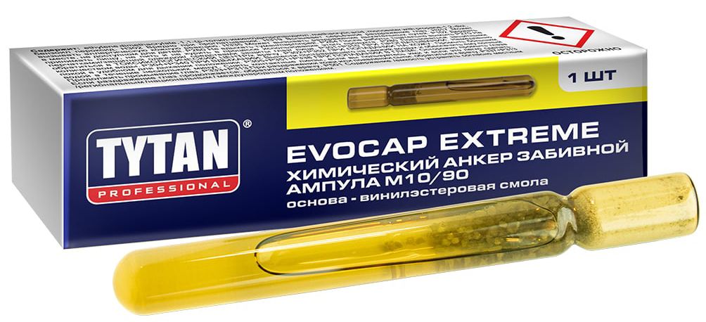 Анкер химический забивной анкер-ампула M17х125 мм Professional Evocap Extreme TYTAN - фото