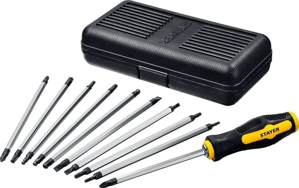 Отвертка с переставными стержнями Stayer Hercules 2513, 20 предметов - фото