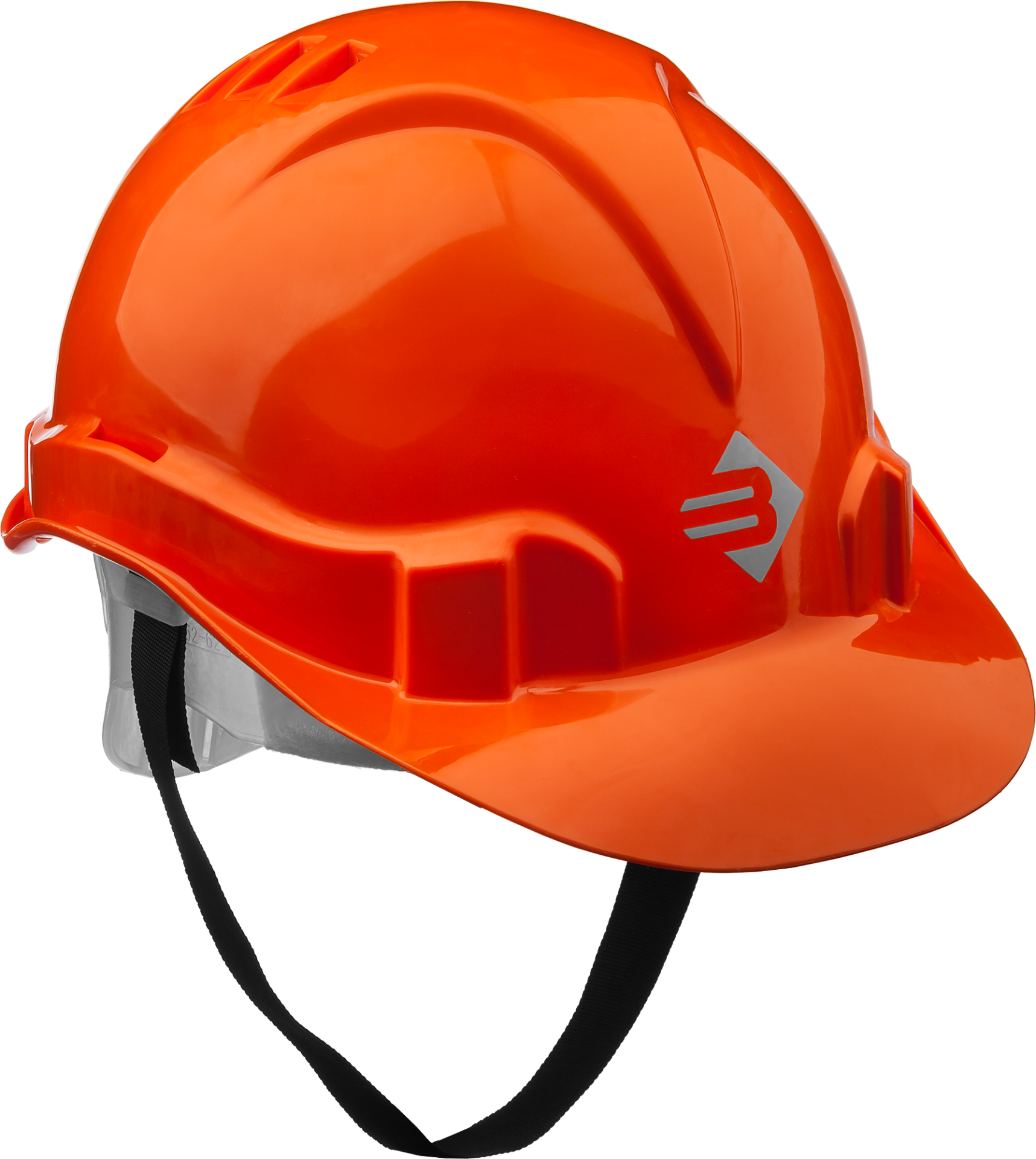 Каска защитная оранжевая с универсальным креплением для наушников и щитков ЗУБР 11090_z01 - фото