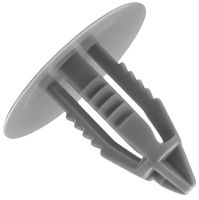 Клипса автомобильная крепежная нажимная AS-1257, серая