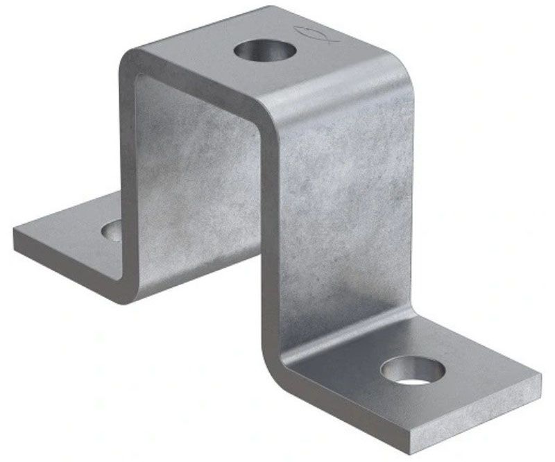 Скоба крепежная FUF 41D/90° M12 Fischer 550710, горячий цинк - фото