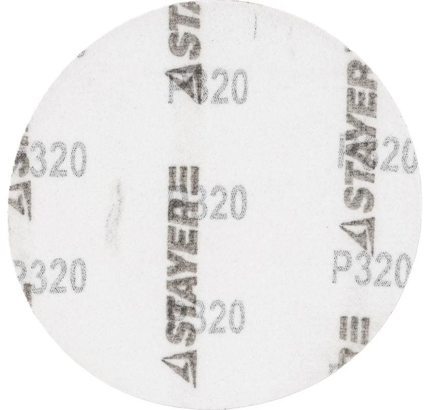 Круг шлифовальный самозацепляющийся без отверстий 125 мм Р320 Stayer Master 35453-125-320, 5 шт - фото