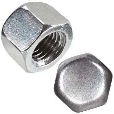 Гайка шестигранная глухая М16 DIN 917, нержавеющая сталь А4-80 - фото