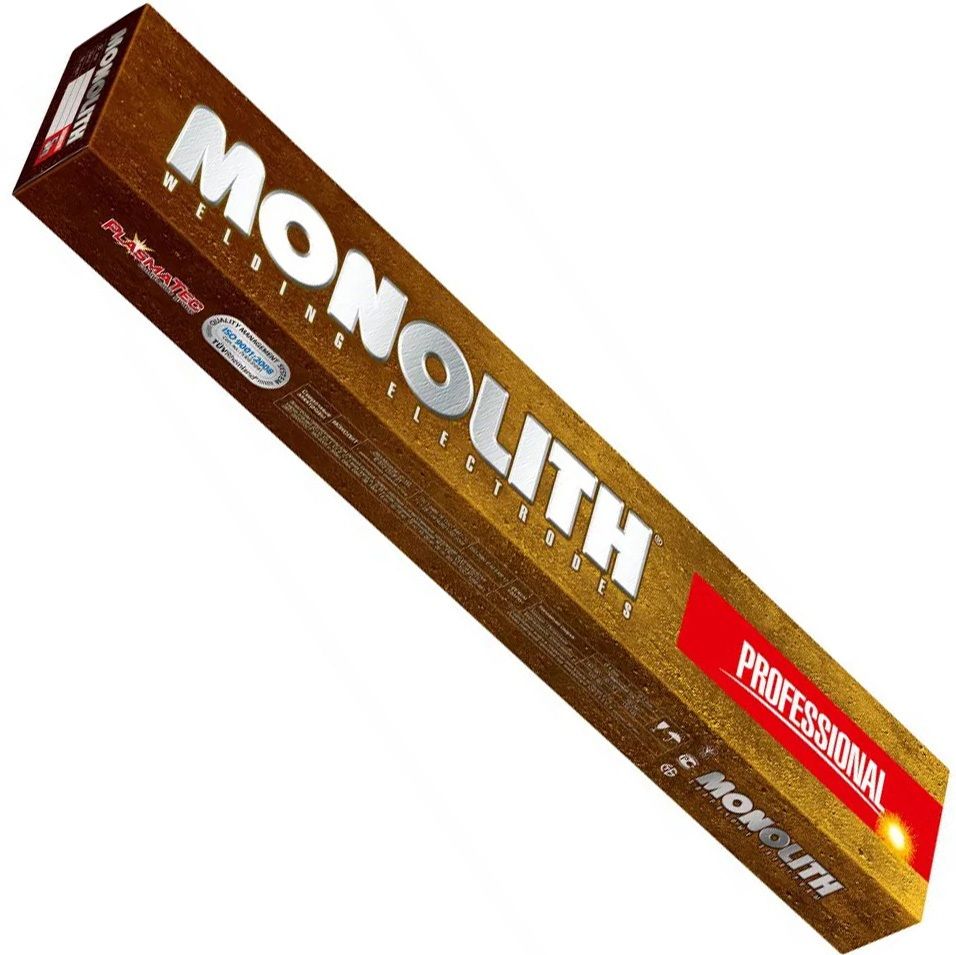 Электроды 2,5х350 мм по углеродистым сталям Monolith СТ556, коробка 1 кг - фото