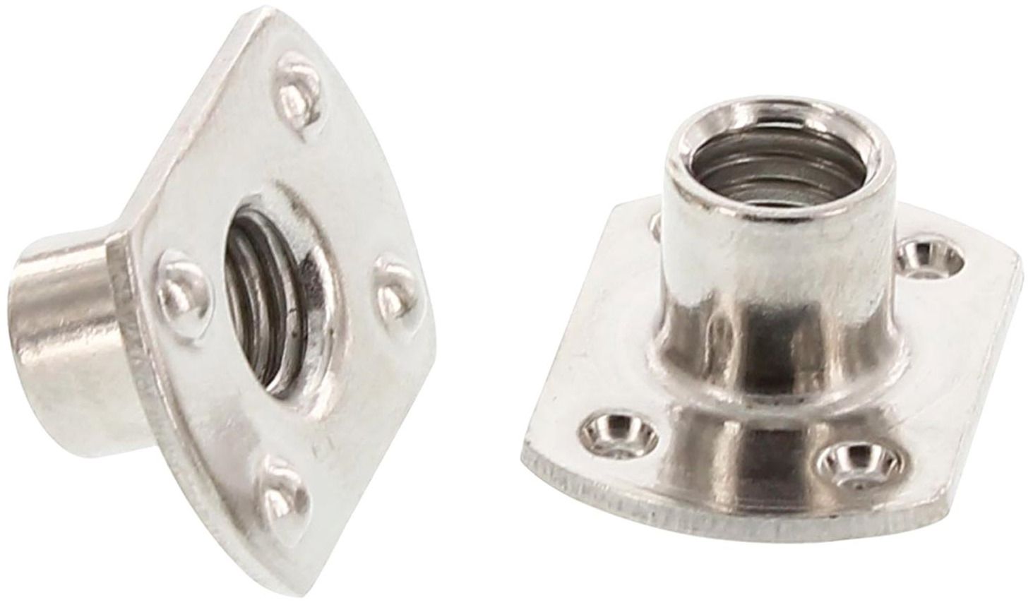 Гайка приварная М6х8,5 WS 9326 тип А, нержавеющая сталь А2 - фото