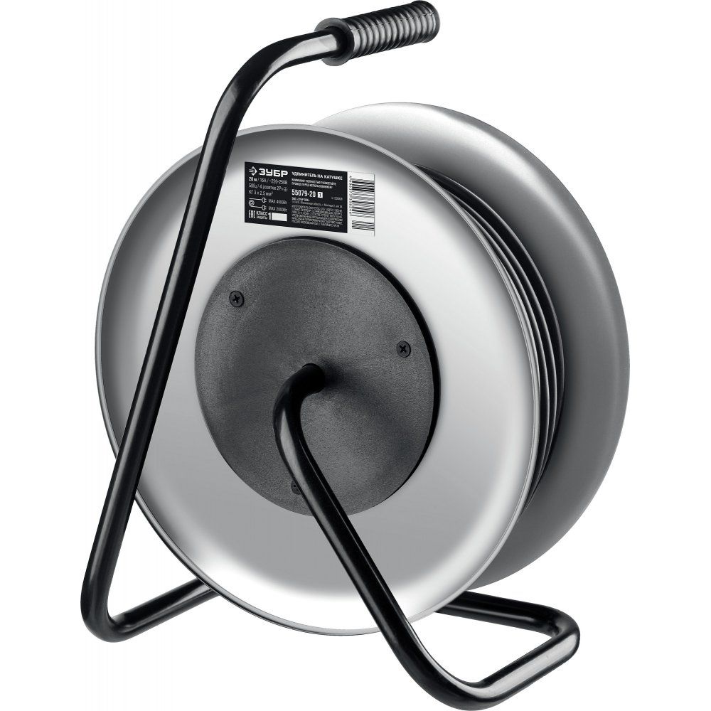 Удлинитель силовой на стальной катушке КГ-325 Профессионал ЗУБР - фото