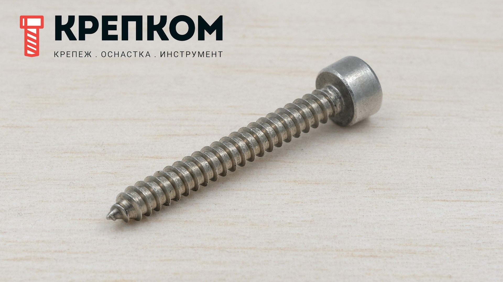 Саморез с цилиндрической головкой и шлицем TORX DIN 912, нержавеющая сталь А2 - фото