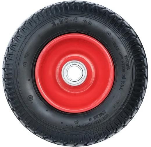 Колесо пневматическое резиновое, стальной обод 210 мм PR 1400-20  - фото