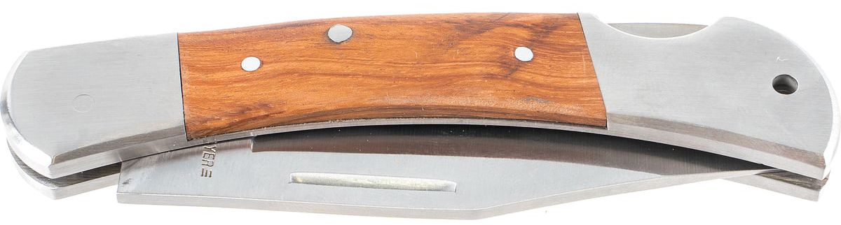 Нож складной 97 мм с деревянными вставками Stayer 47620-2 - фото