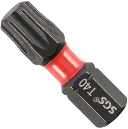 Изображение товара Бита ударная TORX T40 длина 25 мм Impact SGS 6325-T40-IB, сталь S2