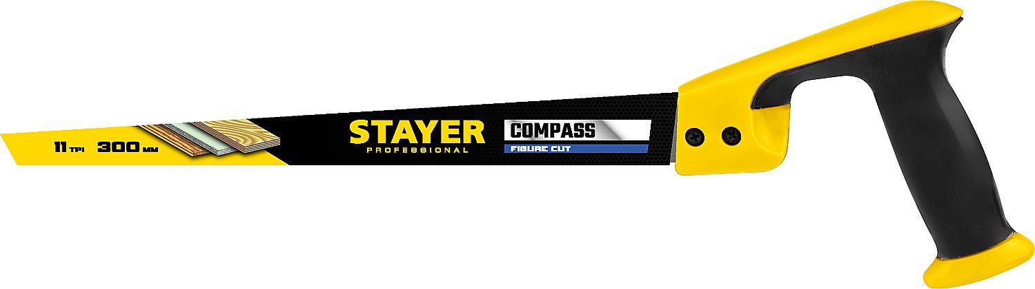 Ножовка выкружная 300 мм Cobra Compass Stayer 2-15087_z02 - фото