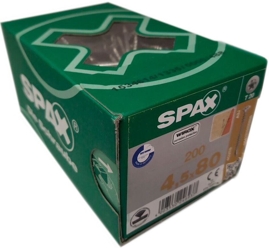 Саморез для полов с потайной головкой T-Star и двойной резьбой, 4-CUT SPAX, покрытие WIROX - фото