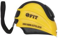 Рулетка с автостопом в обрезиненном корпусе 3 м Инфинити FIT 17348