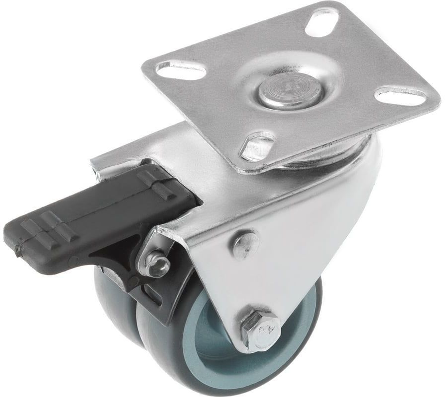 Изображение товара Поворотное колесо с тормозом 50 мм для оборудования SCNDB 25