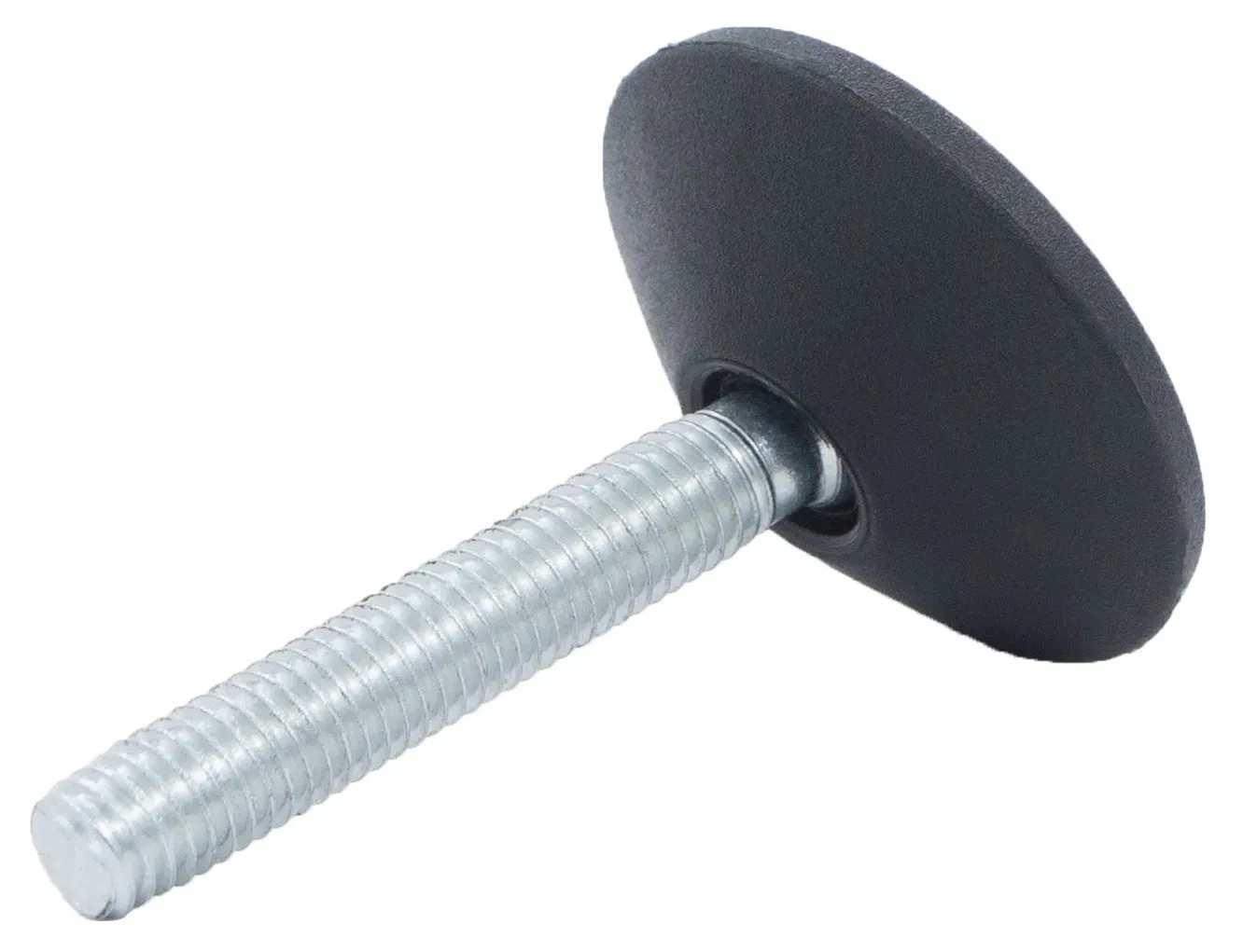 Опора регулируемая шарнирная с болтом М8х50 и основанием 40 мм 40ШМ8-50ЧН, пластик - фото