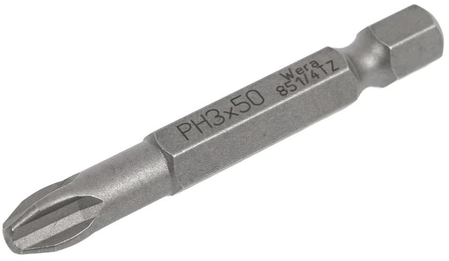 Бита крестовая PH3 1/4" 50 мм Wera 134905 - фото