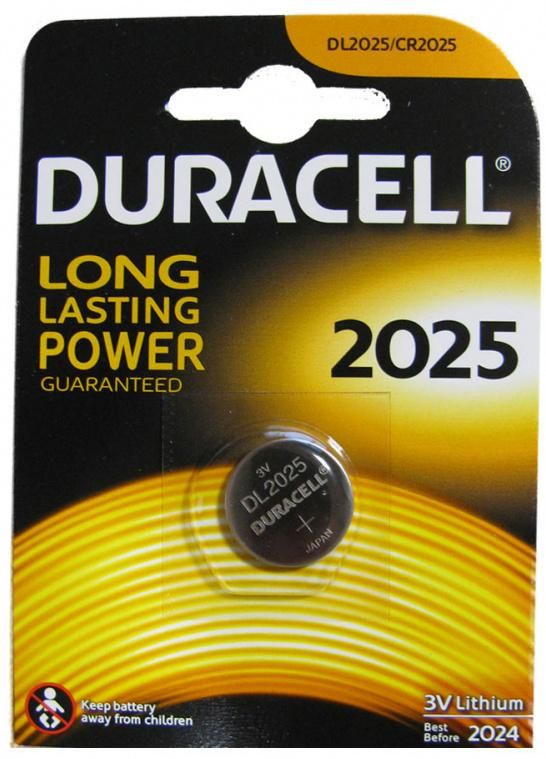 Изображение товара Батарейка Duracell DL2025 CR2025 3В 160мАч таблетки для устройств