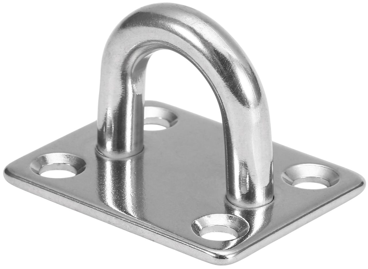 Обушок на прямоугольной основе 8225, нержавеющая сталь А4 - фото