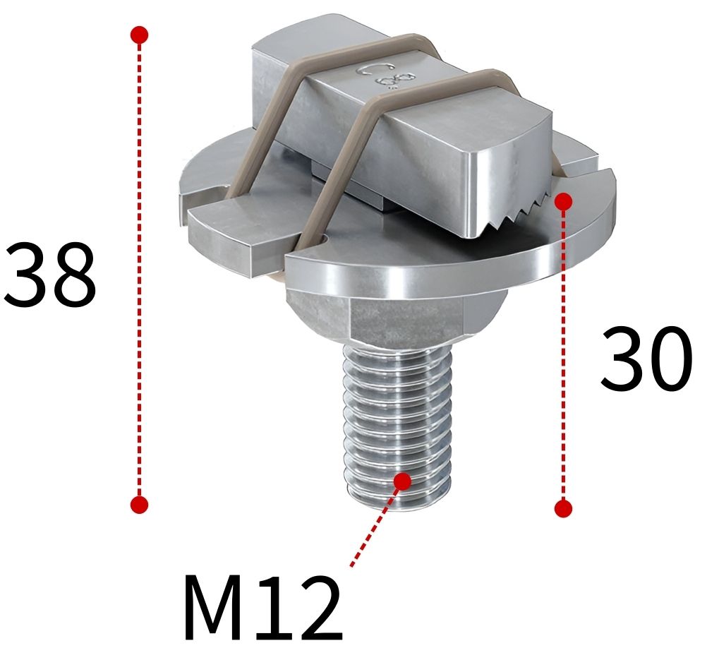 Болт Т-образный для монтажной системы FUS и MS Fischer FHS Clix S М12х30 020969, оцинкованная сталь - фото
