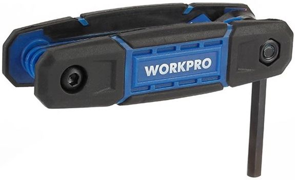 Набор складных шестигранных ключей 1,5-8 мм Workpro WP222028, 8 штук - фото