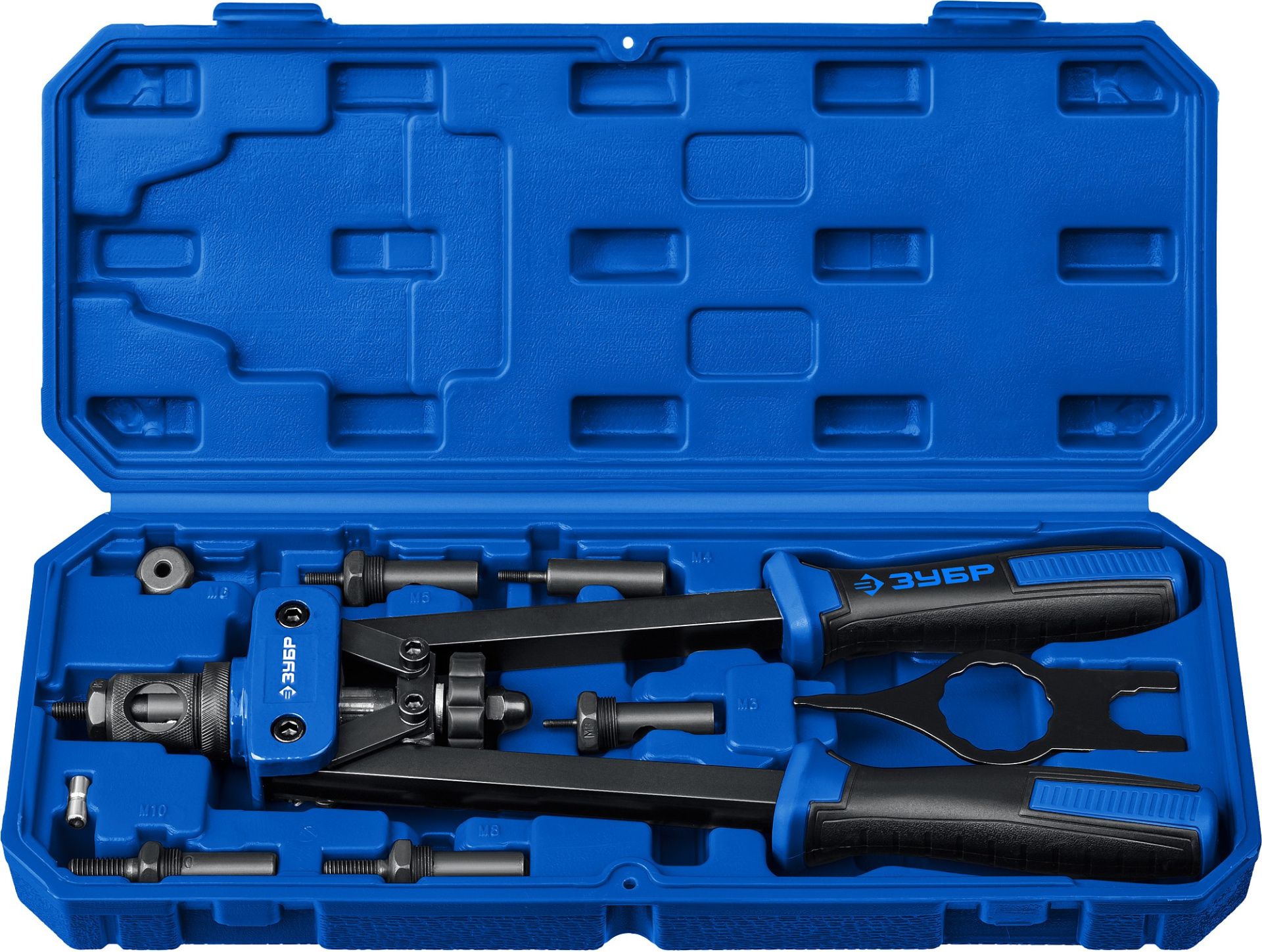 Заклепочник резьбовой двуручный М3 - М10 ЗУБР 31056 - фото