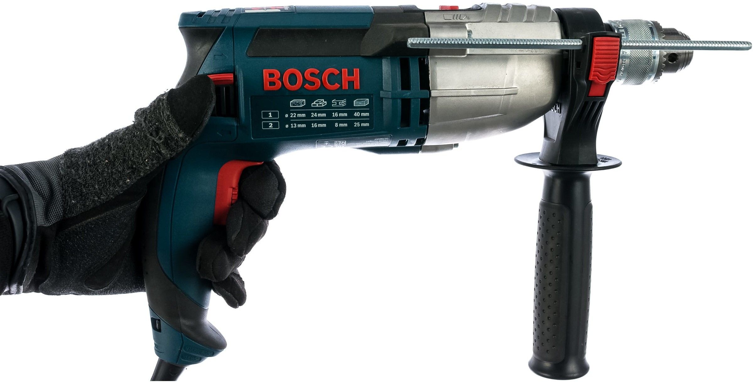 Ударная дрель 1100 Вт BOSCH GSB 21-2 RE 060119C500 - фото