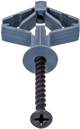 Дюбель бабочка 10х48 мм с шурупом Госкреп OLA, пластик - фото