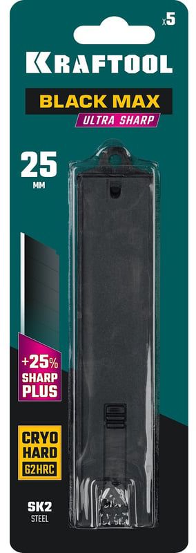 Лезвия сегментированные 25 мм Black Max Kraftool 09602-25-S5, 5 шт - фото