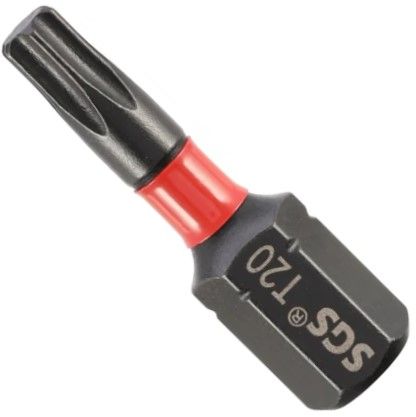 Изображение товара Бита ударная TORX T20 длина 25 мм Impact SGS 6325-T20-IB, сталь S2