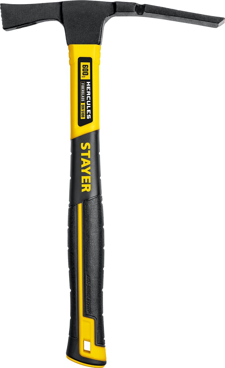 Молоток каменщика 600 гр с фиберглассовой рукояткой Hercules Professional Stayer 20161_z01 - фото