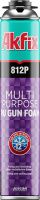 Пена монтажная профессиональная всесезонная 812P Akfix FA081, 850 гр