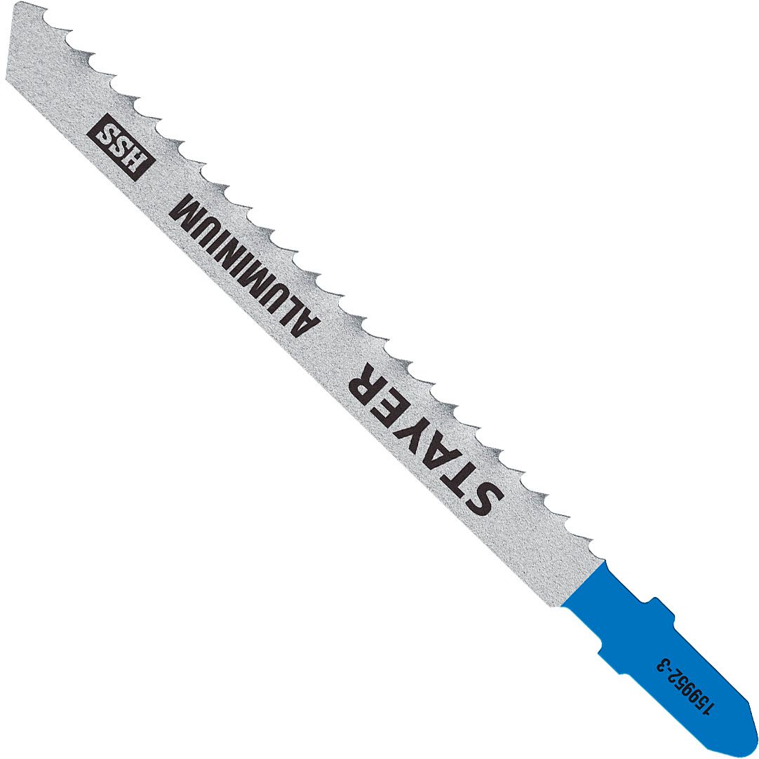 Полотна по металлу мягкому T127D для электролобзика 75х3 мм T-хвостовик, Stayer 159952-3_z02, сталь HSS, 2 шт - фото