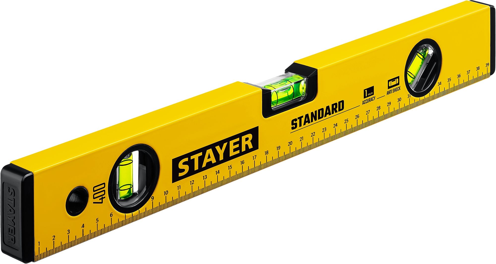 Уровень строительный с линейкой 400 мм Stayer Standard Master 3460-040 - фото