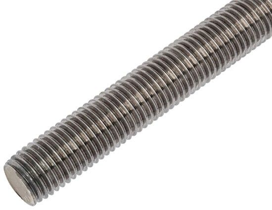 Шпилька дюймовая 3/8"-16 х 3ft (910 мм) DIN 975 UNC, нержавеющая сталь А2 - фото